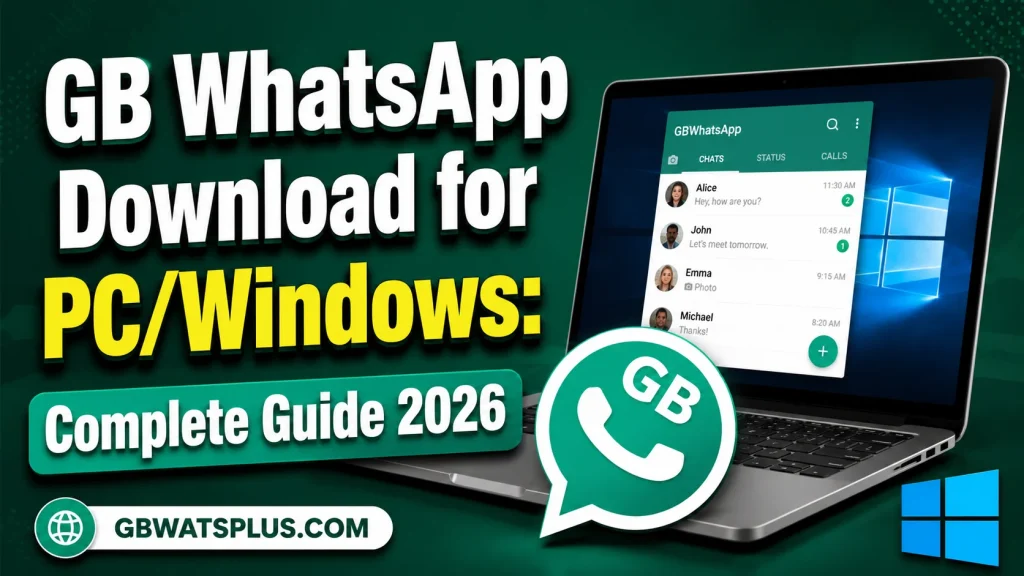 GB WhatsApp Download for PCWindows Complete Guide 2026