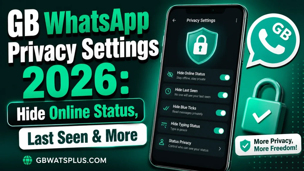 GB WhatsApp Privacy Settings 2026 Hide Online Status, Last Seen & More